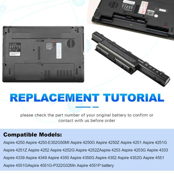 Imagem de Bateria de laptop Futurebatt para Gateway NE56R NE56R31U NE56R41U