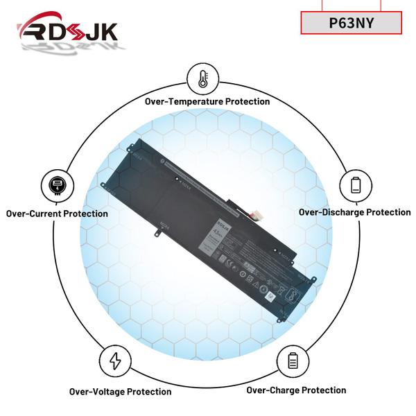 Imagem de Bateria de notebook RDSJ P63NY 7,6 V 43 Wh para Dell Latitude 13 7370