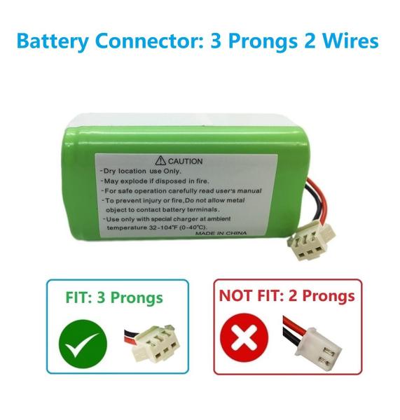 Imagem de Bateria de substituição para aspiradores robôs, com 2600mAh, 14.4v