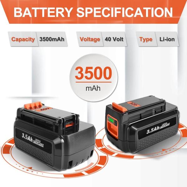 Imagem de Bateria de substituição TURPOW 3500mAh 40V para Black and Decker