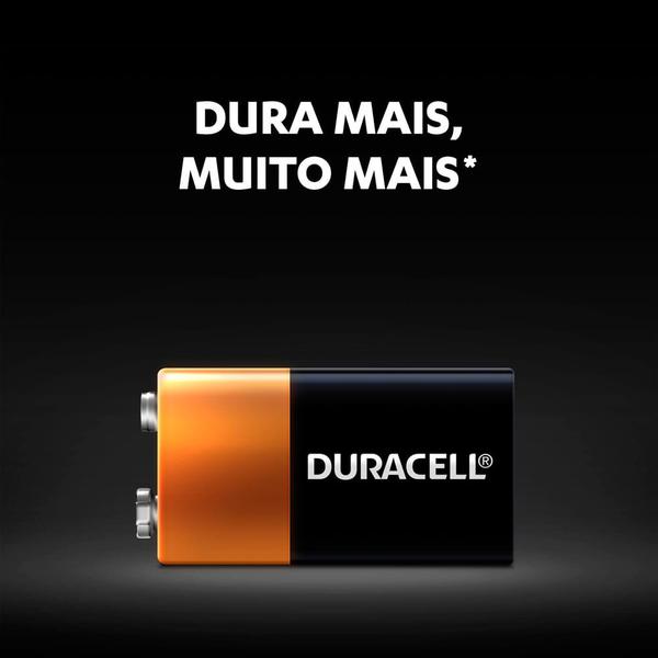 Imagem de Bateria Duracell 9V Alcalina com 1 Unidade