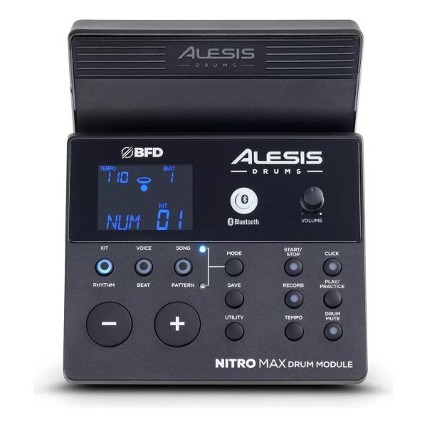 Imagem de Bateria Eletrônica Alesis Nitro Max Kit 8 Peças Bluetooth Preto