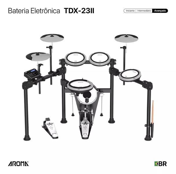 Imagem de Bateria Eletrônica Aroma Tdx23 I I