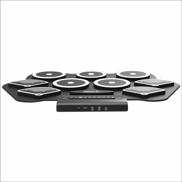 Imagem de Bateria Eletronica Dobravel Preto Spring 9 Pads