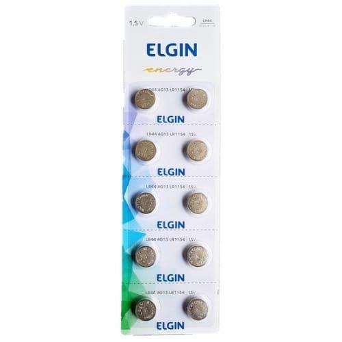 Imagem de Bateria Elgin Lr44 1.5V Com 10 Unidades Ag13 Lr1154