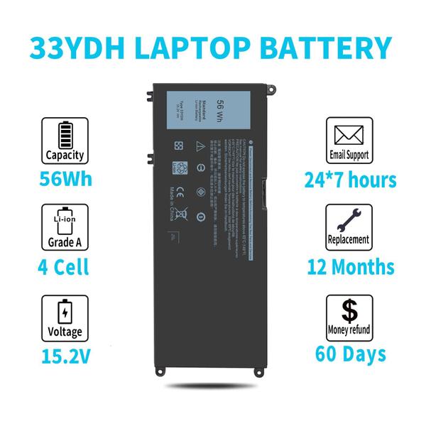 Imagem de Bateria Emanjor 33HDH 56Wh 15,2 V para Dell Inspiron 17 7000