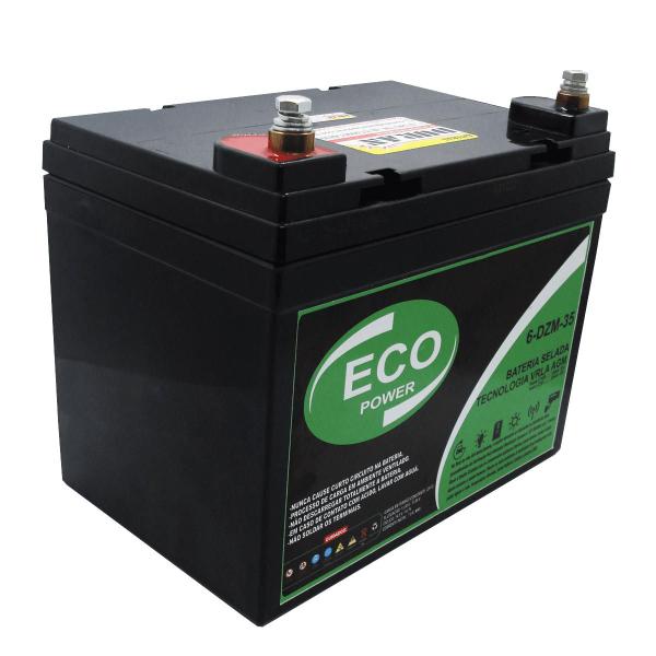 Imagem de Bateria Estacionária Eco Power 35ah 12v VRLA AGM Ciclo Profundo Bike Elétrica Cadeira de Rodas