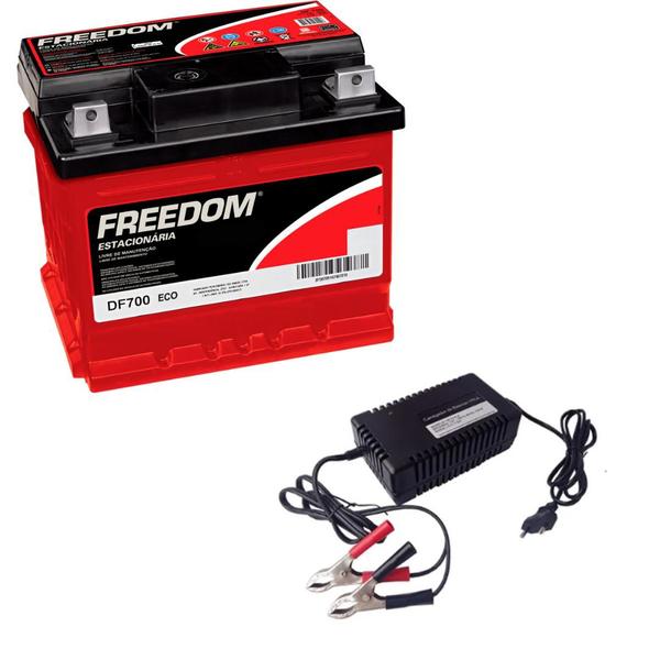 Imagem de Bateria Estacionaria Freedom 12V 50ah + Carregador 12V 6ah