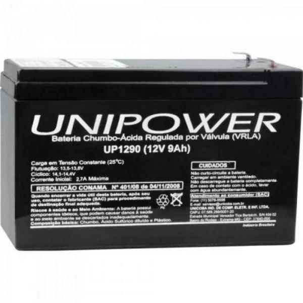 Imagem de Bateria Estacionária Selada 12V/9A VRLA UP1290 UNIPOWER