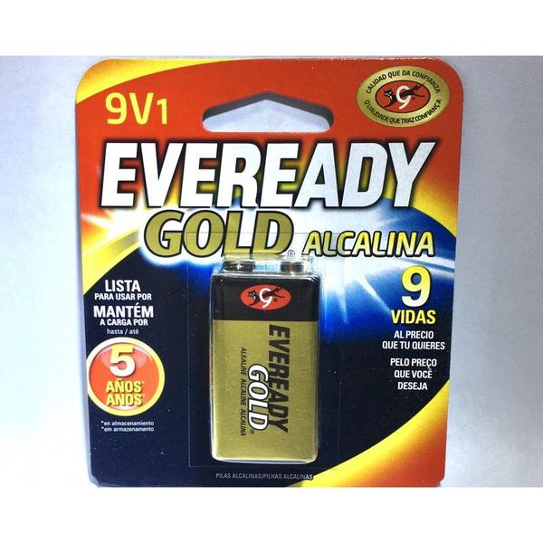 Imagem de Bateria Eveready 9V  Gold Alcalina 1 Unidade