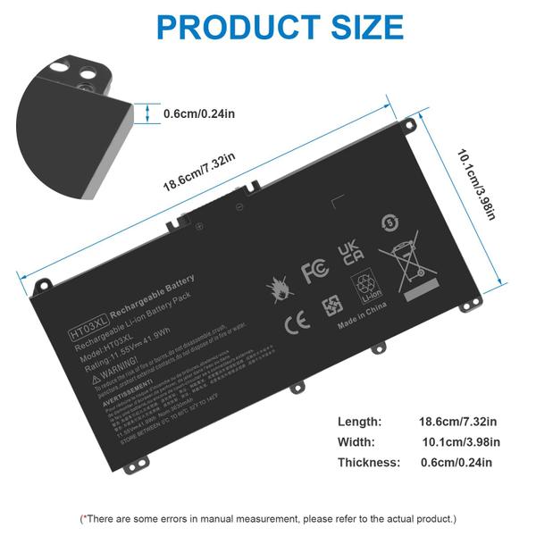 Imagem de Bateria Fancy Buying HT03XL para HP Pavilion 14-CE/14-CF/14-DF