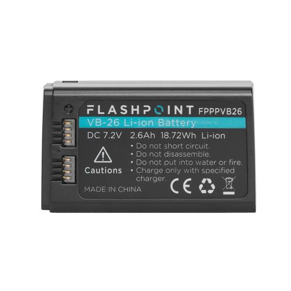 Imagem de Bateria Flashpoint VB-26 Li-ion 7,2 V 2,6 mAh para Zoom Speedlights