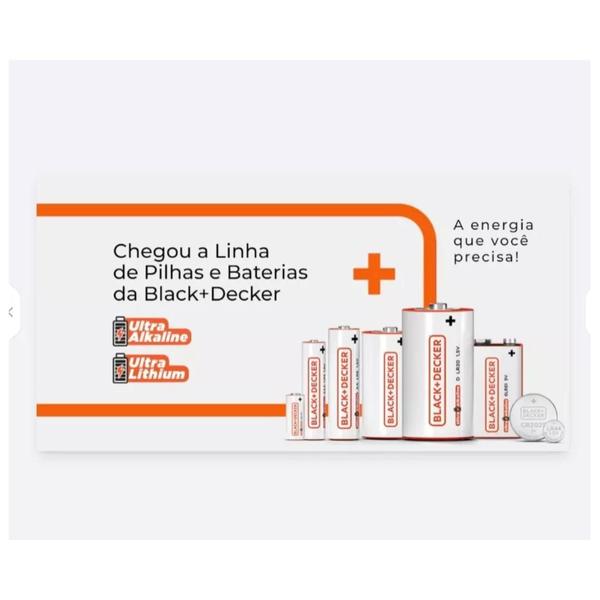 Imagem de Bateria High Ultra Alcalina 9V 6lr61 BLACK & DECKER