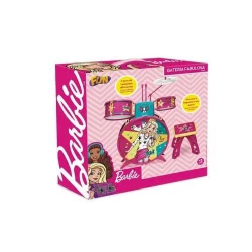 Imagem de Bateria Infantil - Barbie Dreamtopia - Bateria Musical Pequena - Fun Divirta-se