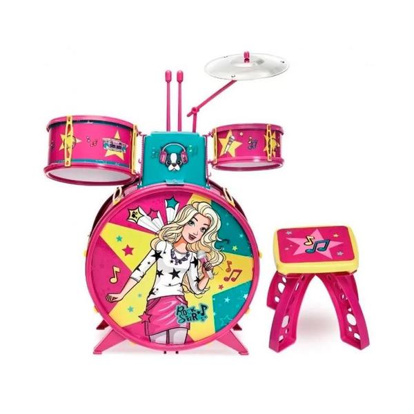 Imagem de Bateria Infantil Fabulosa da Barbie - Fun