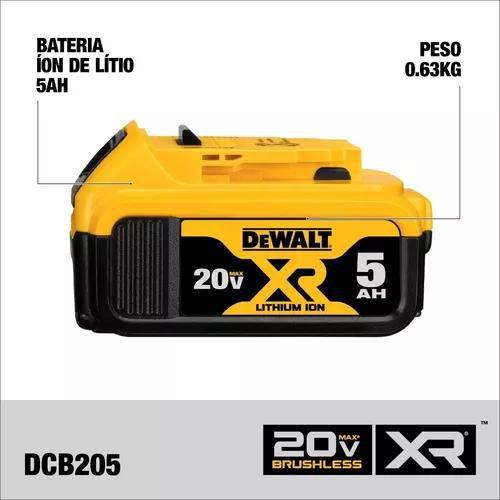 Imagem de Bateria Ion Litio 20v 5 Ah Dewalt Dcb205 B3 Toda Linha 20v