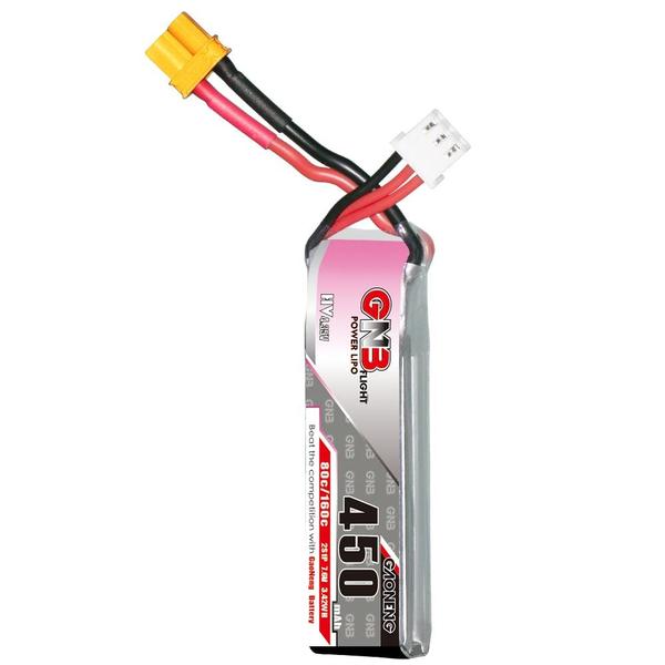 Imagem de Bateria LiPo GAONENG GNB 450mAh 2S 7,6V 80C HV com plugue XT30