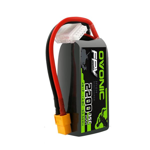 Imagem de Bateria Lipo OVONIC 2200mAh 14,8V 35C com conector XT60 4S