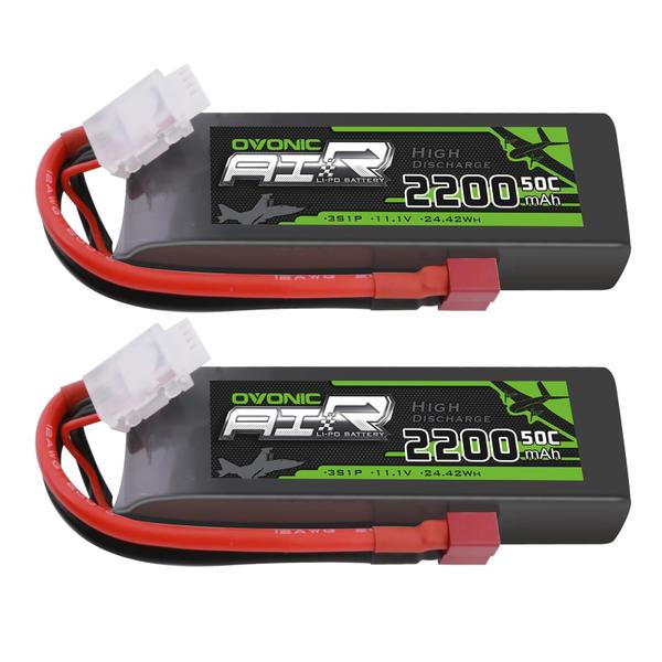 Imagem de Bateria Lipo OVONIC 3S 11,1 V 2200 mAh 50 C com Dean Style T