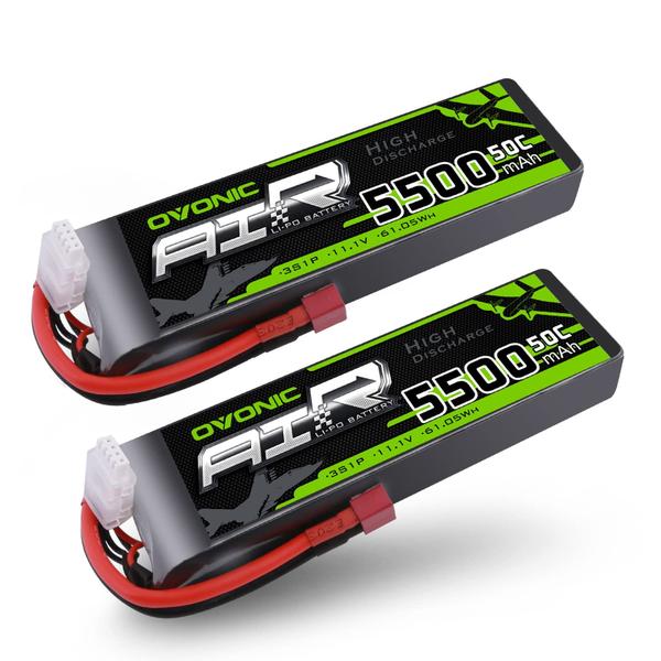 Imagem de Bateria Lipo OVONIC 5500mAh 11,1 V 50C com conexão T Dean Style