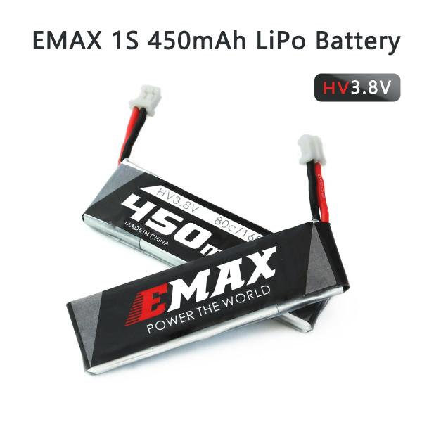 Imagem de Bateria LiPo SoloGood Emax 1S 450mAh 3,8V 80C HV para Tinyhawk