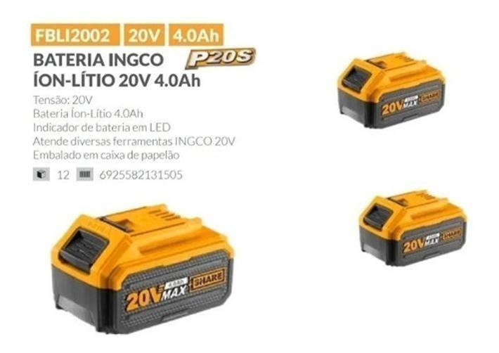 Imagem de Bateria Lithium-Ion4.0Ah 20V Ingco