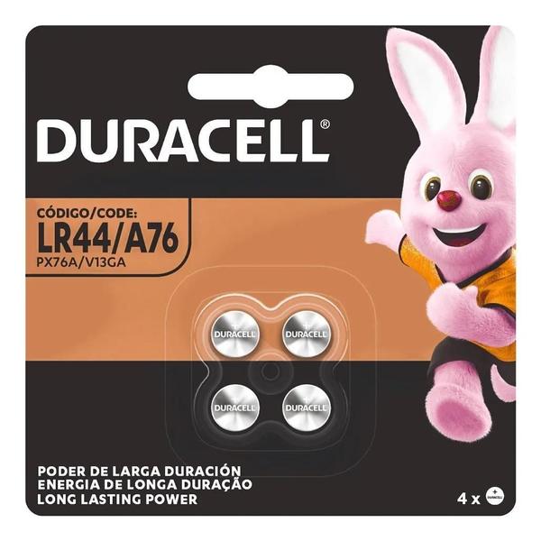 Imagem de Bateria Lr44 Duracell 1.5V Botão 6 Cartelas C/4 Unidades