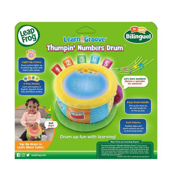 Imagem de Bateria Musical Infantil LeapFrog Learn & Groove - Thumpin' com Números Coloridos