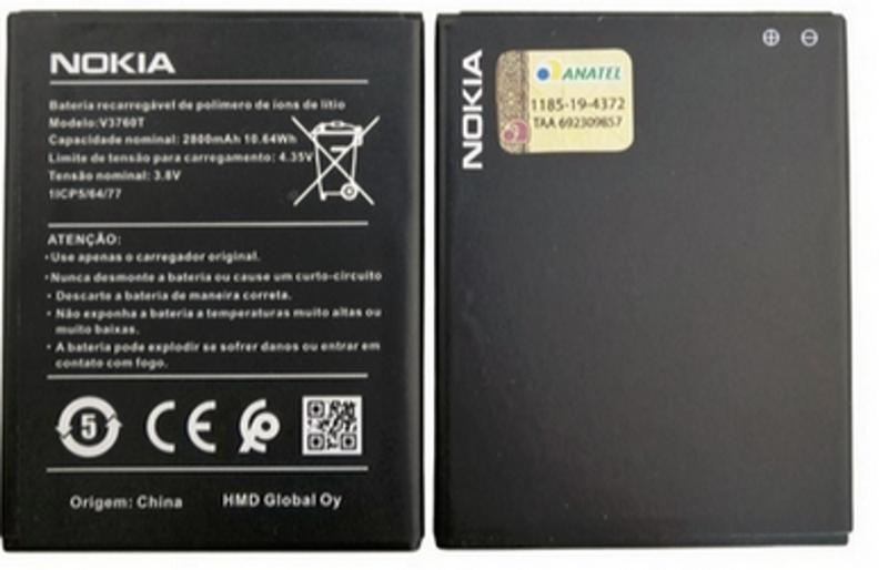 Imagem de Bateria Nokia V3760T para Nokia c2 ta-1263 Nova + Nfe 2800mah + garantia