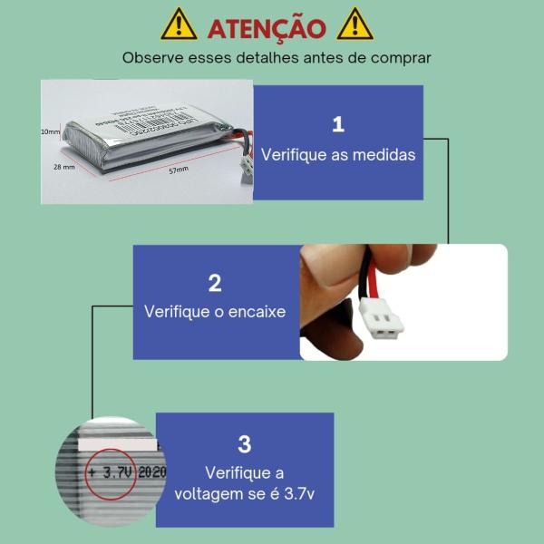 Imagem de Bateria Original Para Drone 3.7v 2000mah + Carregador 1x1