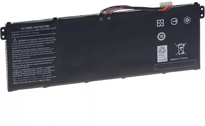 Imagem de Bateria Para Notebook ACER AC14B3K AC14B8K 4ICP5/57/80 KT.0040G.004 KT0030G.004, 15.2V 2200mah