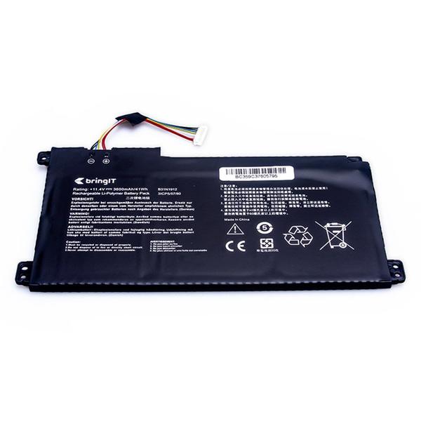 Imagem de Bateria para notebook bringIT compatível com Asus E410M 3600 mAh Preto