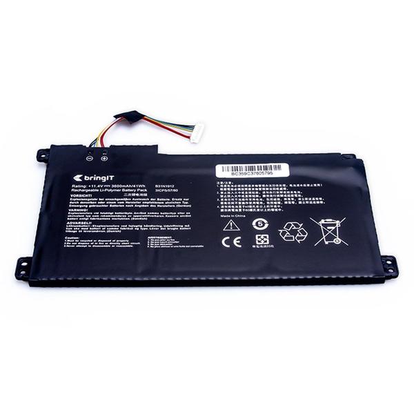 Imagem de Bateria para notebook bringIT compatível com Asus Part Number B31N1912 3600 mAh Preto