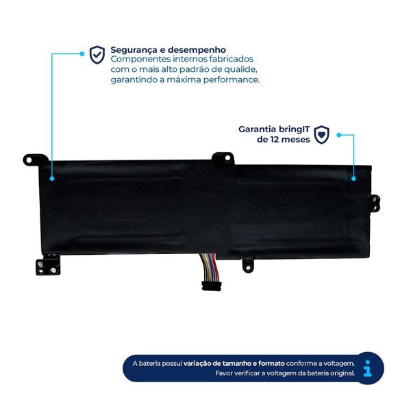 Imagem de Bateria para notebook bringIT compatível com Lenovo ideapad 3 15IIL05 4100 mAh 7.6 V