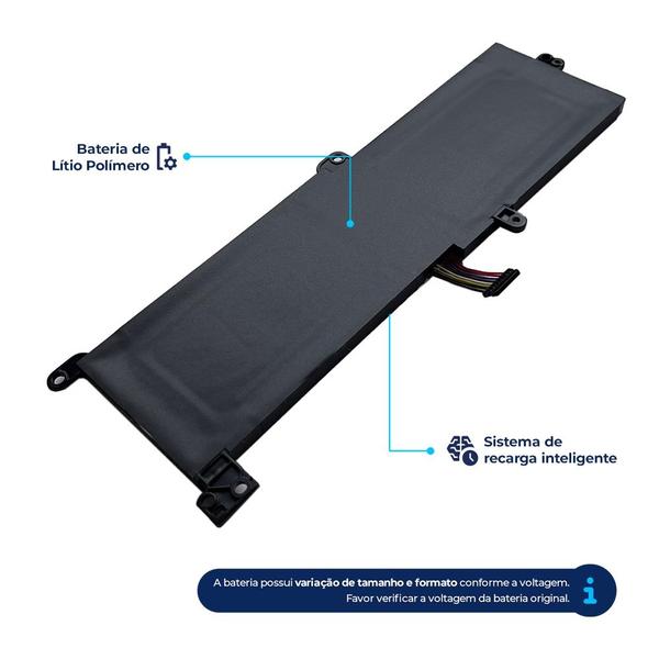 Imagem de Bateria para notebook bringIT compatível com Lenovo IdeaPad 3 82MFS00600 4100 mAh Preto