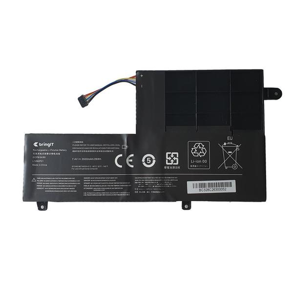 Imagem de Bateria para notebook bringIT compatível com Lenovo  L14L2P21 3500 mAh Preto