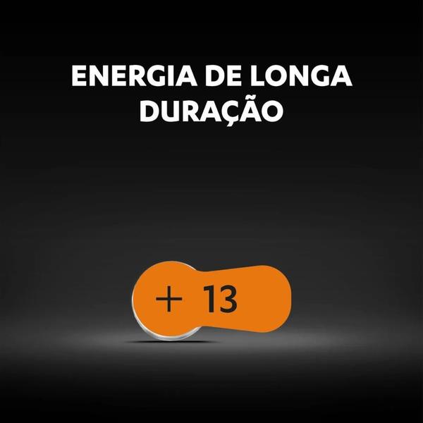 Imagem de Bateria Pilha Auditiva 13 Duracell Com 6 Unidades