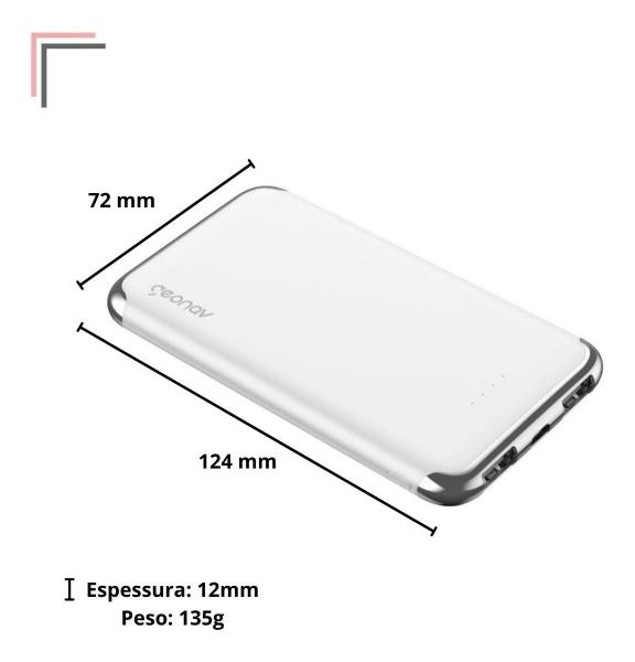 Imagem de Bateria Portátil Powerbank 6000 Mah 2 Usb