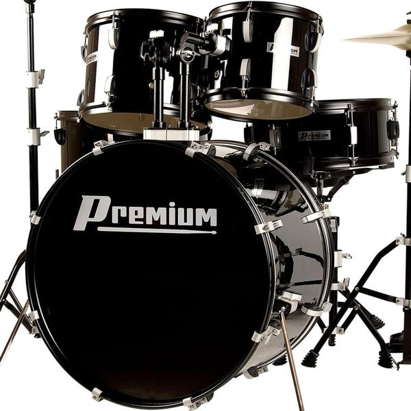 Imagem de Bateria Premium Acústica DX722 Bk Preto Bumbo 22 DX-722