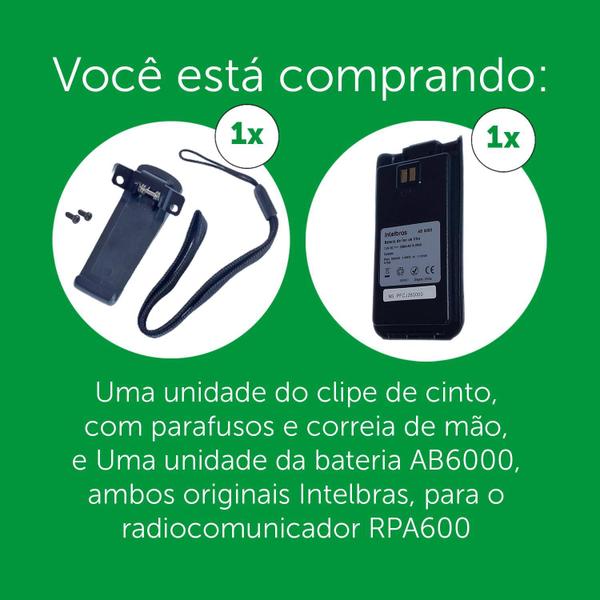 Imagem de Bateria Radiocomunicador Ht Profissional Intelbras Rpa 6000