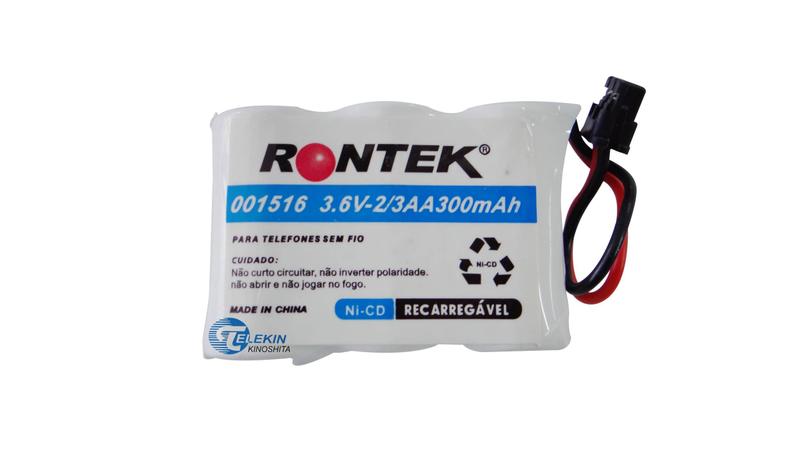 Imagem de Bateria Recarregável 3,6V 2/3 AA 300Mah Ni-CD Telefone S/fio Panasonic