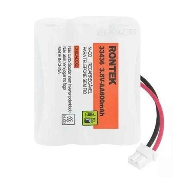 Imagem de Bateria Recarregável 3,6V 600Mah AA NI-CD Telefone S/Fio Intelbras