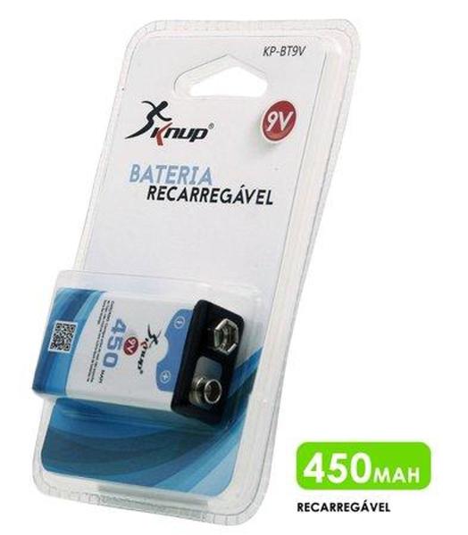 Imagem de Bateria recarregável 9v 450 mAh - Knup