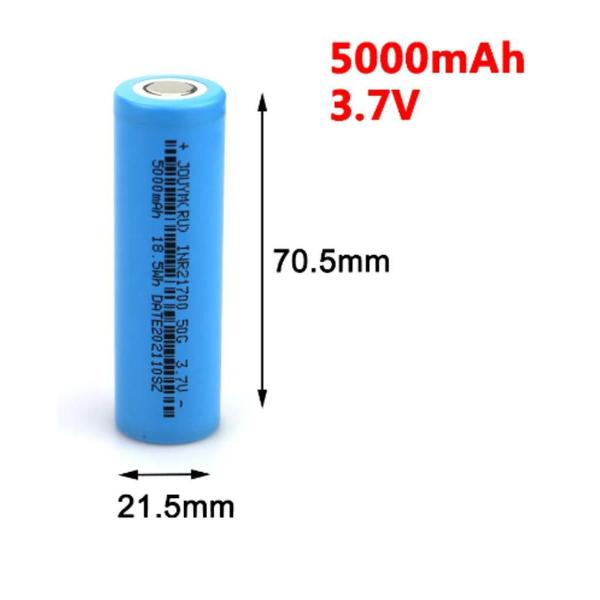 Imagem de Bateria Recarregável de Li-Íon de Lítio (5000mAh - 3.7V)