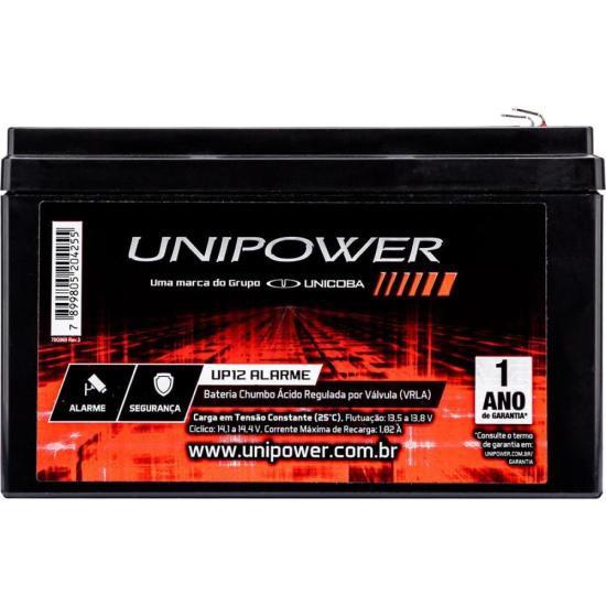 Imagem de Bateria Selada 12V 4Ah UP12 Alarme Unipower F002