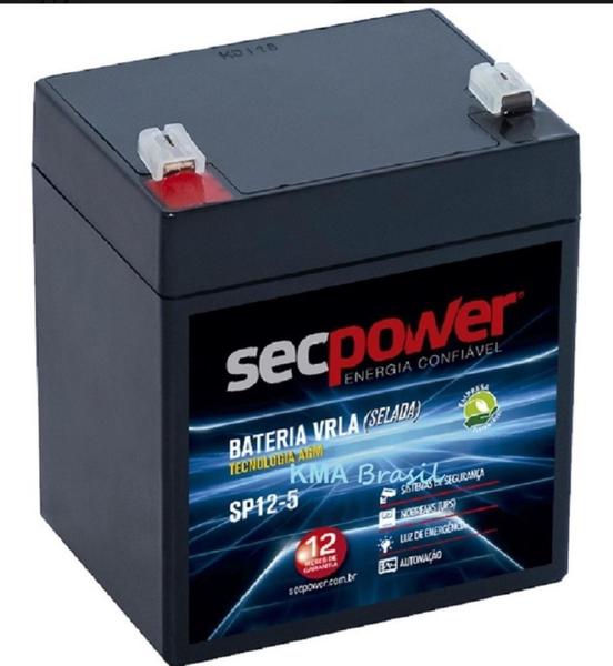 Imagem de Bateria Selada 12v 5ah para no break , Apc , SMS , alarme e equipamentos eletrônicos.