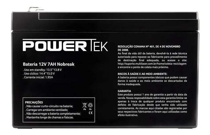 Imagem de Bateria Selada 12v 7ah P/ Nobreak Sms Apc Ragtech Ts Shara Nhs Multilaser