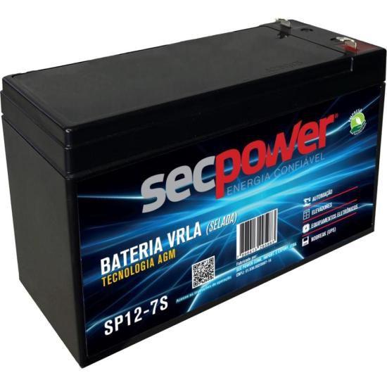 Imagem de Bateria Selada 12V 7Ah SP12-7S SecPower