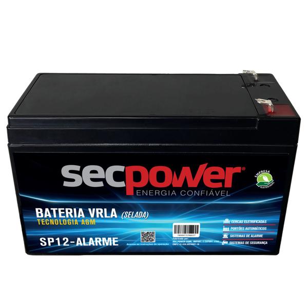 Imagem de Bateria Selada 12v Alarme Secpower Sp12-alarme Central Cerca Elétrica