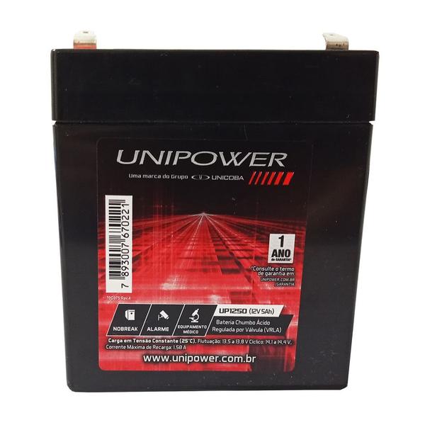 Imagem de Bateria Selada Unipower 12V 5ah Vrla Agm - Nobreak, Alarme